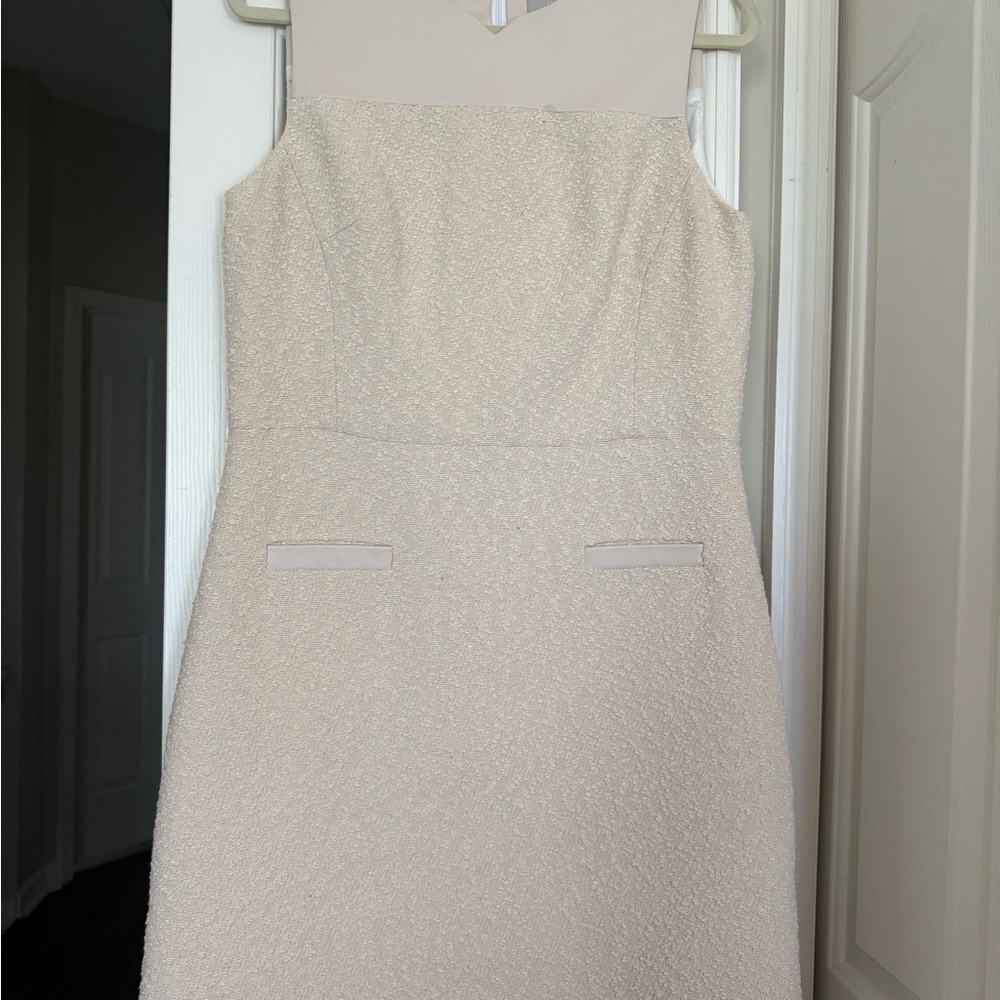 Jason Wu Vintage Resort 2015 Collection Cream Strapless Sheath Dress